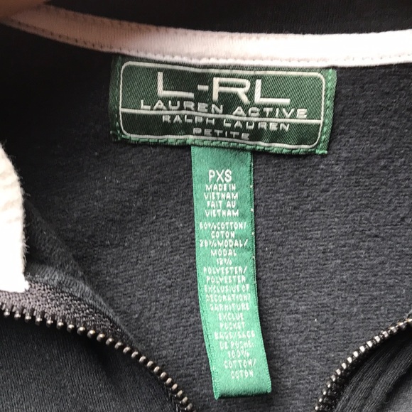 Ralph Lauren active wear zip sweatshirt black - Picture 4 of 6